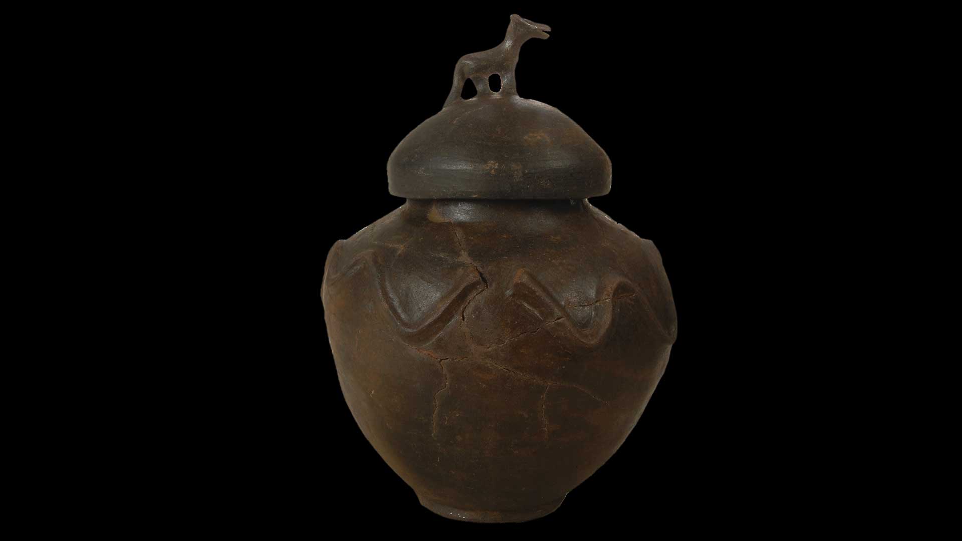Urna con coperchio