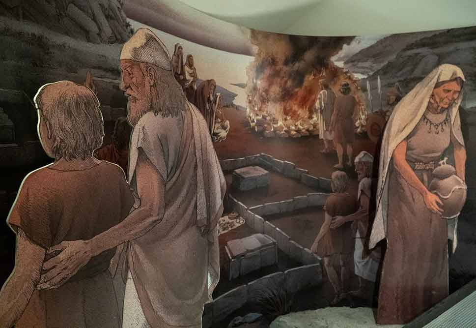 Pannello didattico nel Museo archeologico di Chiavari